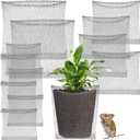 12 Pcs Plant Root Guard Baskets Gopher and Vole Wire Gopher Root Basket Stainless Steel Mole and mesh for Garden Plants Tree Flowers Bulbs, 1 Gallon, 3 Gallon, 5 Gallon