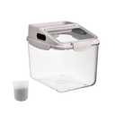 Fhiny 5.5LB Dog Food Storage Container, Airtight Pet Treat Bin Translucent Dry Food Grain Storage Barrels Sealed Bucket Moisture-Proof Plastic Cat Puppy Food Bin with Seal Locking Lid Keep Fresh