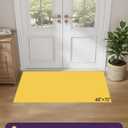 DEXI Thin Door Mat Indoor Entrance 48x72, Non Slip Entryway Mat, Gray Linen