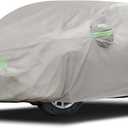 Migaven 6 Layers Car Cover Custom Fit for Honda CRV 1997-2025, Toyota RAV4 1996-2025, Waterproof Full Exterior Cover Rain Sun Protection with Door Zipper (Khaki)