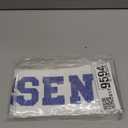 Wecrocs Senior 2025 Sashes, White with Royal Blue Glitter Letters, Graduation Party Supplie, Celebration sash 8PCS