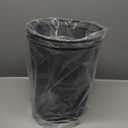 Seville Classics 2-Pack Steel Mesh Round Trashcan Wastebasket for Trash or Recycle in The Home, Office, or Garage, Black, 6 Gallon