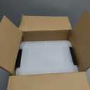 IRIS USA Storage Bins with Lids |Made in USA| 2 Qt - (6-Pack) - Clear/Black | Sensory Craft Organizers, Plastic Clip Box Totes, Flat Containers for Organizing Paper, Office, Art & Study Supplies