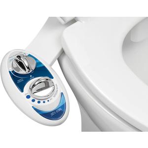 LUXE Bidet NEO 120 - Single Nozzle, Self-Cleaning, Non-Electric Bidet Attachment for Toilet Seat, Adjustable Water Pressure, Rear Wash (Blue) LUXE Bidet NEO 120 - Single Nozzle, Self-Cleaning, Non-Electric Bidet Attachment for Toilet Seat, Adjustable Water Pressure, Rear Wash (Blue)