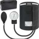 LotFancy XXL Blood Pressure Cuff Manual Adult, Professional Thigh BP Cuff 16"-26", Extra Large Adult Size Sphygmomanometer with Carrying Case and Zero Calibration for Home Use, Nursing Student, Doctor (Black)