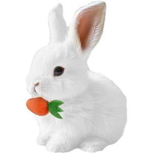Bunny Realistic Bunny, Realistic B.unny Toy, Easter Bunny Toy, 2026 New Bu.nnyToys Educational Interactive Toys - Can Walk and Talk, Hopping Realistic Toy for Kids(with Carrot)