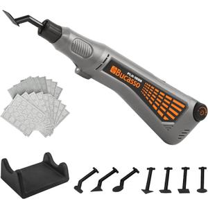 Cordless Pen Sander, Variable Speed and USB Charging with LED Light, Multi-Purpose Power Tool for Sanding, Polishing, Finishing, DIY Crafts (Grey)