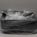 Tessco for you 60 Pack Cat Disposable Litter Boxes Plastic Kitty Litter Trays Recyclable Pans for Pet Travel, 16.7 x 10.5 x 3.4 Inch(Black)