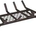 Rocky Mountain Goods Fireplace Grate with Ember Retainer - 1/2 Heavy Duty Cast Iron -Heat Treated for Hottest Fires - Retainer for Cleaner More efficient fire - Weld has (18")