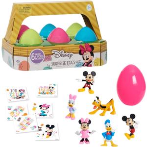 Disney Mickey Mouse Surprise Eggs, Figures in Easter Egg Capsule, Easter Basket Stuffers and Egg Hunts, Kids Toys for Ages 3 Up by Just Play