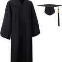 Newrara Graduation Gown Cap Tassel Set 2025, Size: Medium 48(5'3"-5'5")