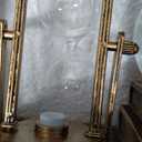 LED MusicCrystal Snow Globe Sand Timer Hourglass,Home Decor,Table Decor for Living Room Office Desk Decorations[Brass Ferris Wheel]