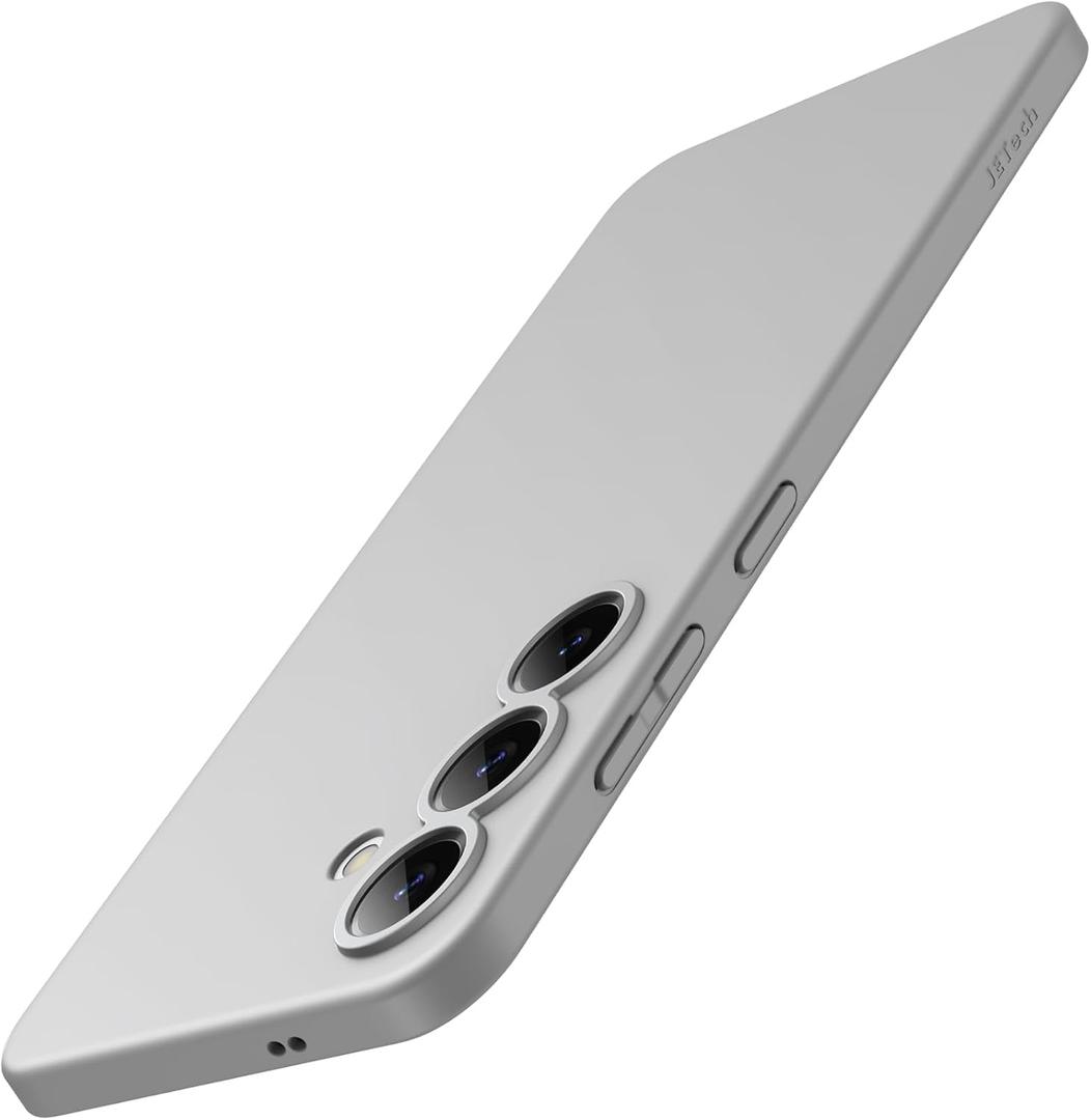 JETech Slim Case for Samsung Galaxy S25 5G with Camera Lens Full Protection, Ultra-Thin Lightweight Matte Finish Minimalist Protective Phone Cover (Silver Shadow)