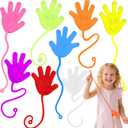 JOYIN Large 24Pcs Sticky Hands Party Favors, Easter Egg Fillers Party Favors Set for Kids, Holiday Traditions, Classroom Treasure Box Carnival Prizes Bulk Pinata Stuff Glitter Toys, goodie bags