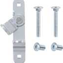 LONFFERY Trailer Door Latch for Cargo Padlock Race Bar Lock Handle Enclosed Car Hauler, Trailer Door Hasp with Screws 2, Nuts 2 (1 PC)