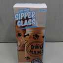 Nifty Dog Mama Sipper Glass Cup 160z