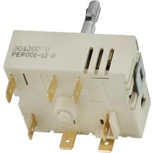 DG44-01006B PER001-12D Dual Infinite Switch Compatible with Samsung Range Surface Element Control, DG44-01006B Dual Infinite Switch Replaces for Samsung PER001-12D, for Stove Replacement Parts