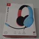 PDP Gaming LVL40 Airlite Stereo Headset for Nintendo Switch/Lite/OLED - Wired Power Noise Cancelling Microphone, Lightweight Soft Comfort On Ear Headphones (Mario Neon - Red & Blue)