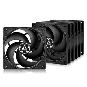 ARCTIC P12 PWM PST (5 Pack) - PC Fans, 120mm Case Fan, PWM Sharing Technology (PST), Pressure-optimised, Quiet Motor, Computer, 2001800 RPM (0 RPM <5%) - Black