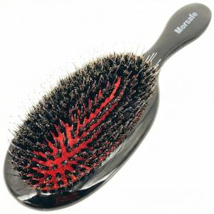 Boar Bristle Paddle Detangling Hair Brush for Curly Fine Wavy Natural Tangled Hair, Anti-frizz Styling Hairbrush Comb for Women and Men, Boar Nylon Bristle Cushioned Brush