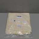 Simple&Opulence Yarn Dyed Striped Cotton Muslin Throw Blanket for Bed, Couch, Knit Woven Blanket with Tassels Soft Lightweight Cozy Pre-Washed Breathable Farmhouse Decoration for All-Season(Yellow)45x45