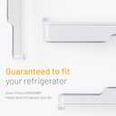 Smart Choice 240337901 Middle Shelf Refrigerator Door Bin White, Impact Resistant Freezer Replacement Compatible with Frigidaire 240337904 240337905, Fits Select Frigidaire & Kenmore Models