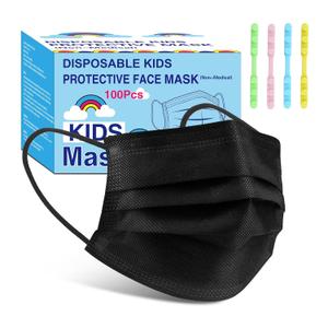 Rasav Kids Disposable Face Masks 100Pcs, 3 Ply Kids Masks Disposable Breathable Colorful Cute Face Masks for Children, Girls & Boys