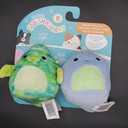 ORIGINAL SQUISHMALLOW* 4" Squeaky DOG TOYS! Set of TWO! Fletcher & Rashad New