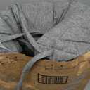 Rocking Chair Cushions for Indoor Rocker, Comfortable Polyester Brushed Tufted Non-Slip Rocking Chair Pads with Ties for Adirondack, Glider Chair rocker replacement cushions, Gray, 52"x19"x4"