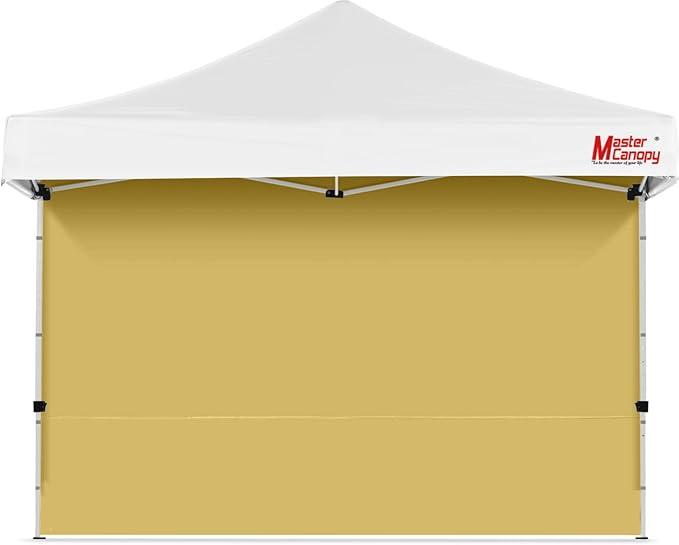 MASTERCANOPY 12x12ft Canopy SunWall Instant Canopy SideWall for Pop Up Canopy Tent Gazebos, UV Protection Sidewall Only, Spliceable (1 Pack, Beige)