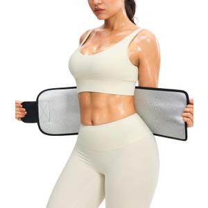Junlan Waist Trainer for Women - Sweat Band for Stomach Working Out (Black, L)