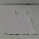 Artfish Women's Scoop Neck Sleeveless Knit Ribbed Fitted Casual Crop Tank Top (03# White) S