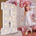 imprsv 4FT Marquee Light Up Letters for Birthday Party Decorations Marquee Letters for Marry Me Wedding Event Bridal Shower Engagement Anniversarty Party Decor,Letter R