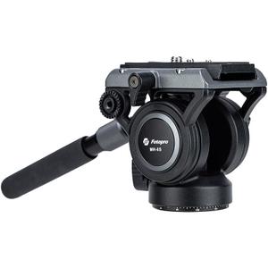 Fotopro Video Fluid Head, Drag Pan Panoramic Tripod Head with Quick Release Plate Max Load 13.23lb for DSLR Cameras Camcorders. MH-6S
