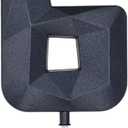 DERVENTA Large Birthday Candle Number 3D Black 3.7 inch Party Celebration Anniversary Decoration Cake Topper 1 Piece (Number 6 Black)