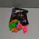 100 Pcs UV Neon Balloons, Neon Glow Party Balloons UV Black Light Balloons Glow in the Dark for Birthday Decorations Wedding Glow Party Supplies Blacklight Reactive (Yellow,orange,green,purple,blue,pink)