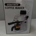 Espresso Coffee Machine Cappuccino Latte Maker 3.5 Bar 1-4 Cup with Steam Milk Frother White, CM5409-UL