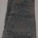 OLANLY Bathroom Rugs 59x20, Extra Soft Absorbent Chenille Bath Rugs, Rubber Backing Quick Dry, Machine Washable Bath Mats for Bathroom Floor, Tub and Shower, Home Decor Accessories, Grey