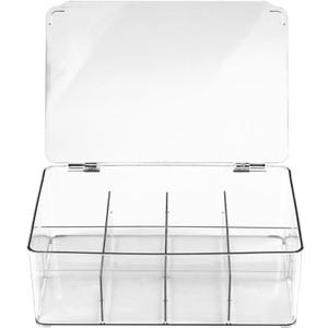 2 Pack The Lakeside Collection Adjustable 8-Compartment Storage Container