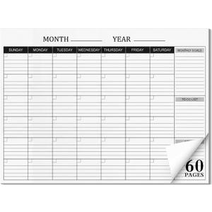 Colarr 36 Sheets 2026 Monthly Ruled Calendar Sheets 22x17 Undated Pages