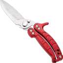 kitchen Shears Sharp and not Prone to Rusting for Food Heavy Duty Kitchen Scissors with Safety Buckle for Kitchen Food Handling, Barbecuing,Garden, Camping Poultry Scissors(Red)