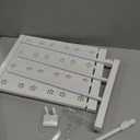 Tomedny Expandable Closet Shelf, Closet Tension Shelf Tension Rod Clothes Hanger Storage Rack Adjustable DIY Shelving Wardrobe Organizer Dividers for Cabinet (Length 38‑60cm/15.0‑23.6in)