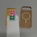 Miracase Magnetic for iPhone Air Case with Screen Protector(Compatible with MagSafe), Slim Thin Translucent Matte Military-Grade Protected Phone Cover for iPhone 17 Air 6.5", Gold