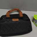 HOMESPON Insulated Lunch Bag for Women Men Adults Lunch Tote with Front Pocket Lunch Box Container Cooler Bag for Work Picnic (Black)