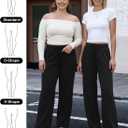 Womens Wide Leg Sweatpants High Waisted Lounge Pants with Drawstring Casual Athletic Yoga Workout Pants No Pockets (Black, L)