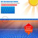Solar Bubble Hot Tub Spa Cover for 6FT Round Circle Inflatable Swimming Pool Blanket Thermal Floating Insulation 16 Mil Bubble Solar Covers for Indoor Outdoor Spa Hot Tub Wrap Covers