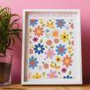 4 x 6Pcs Funny Pink Wall Decor for Girls Dorm, Flower Market Posters Prints Aesthetic Bedroom Wall Art for Dorm Living Room, Pink Poster, Unframed, 8 x 10 Inch -A09