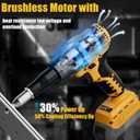 Cerycose Rivet Gun Compatible with Dewalt 20V Battery, Cordless Rivet Tool with 3 Size (1/8", 5/32", 3/16") Aluminum Rivets, Brushless Motor Rivet Gun Kit Nose Piece, Tool Only