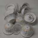 White Vase for Centerpieces Compote Bowl: Wedding Pedestal Vases 5.9 Inch Metal Flower Urn for Table Home Party Set of 10