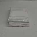 Amazon Basics Waffle Weave Microfiber 2-Piece Duvet Cover Set, Includes 1 Duvet Cover and 1 Pillow Sham, Twin, Pink Striped